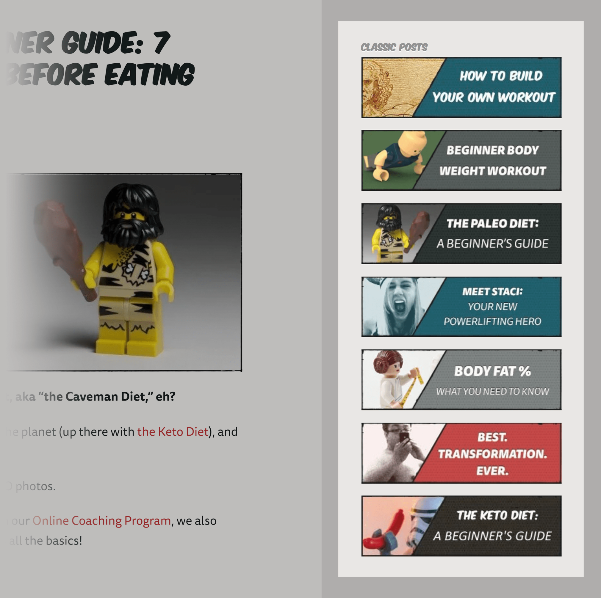 barre latérale : articles les plus populaires du site