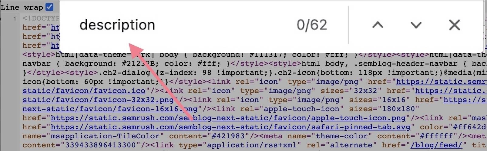 Seite anzeigen Quelle Suchleiste