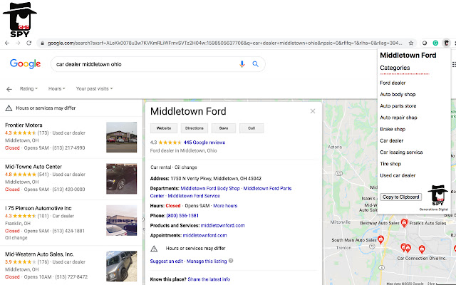 Extension Chrome GMBspy