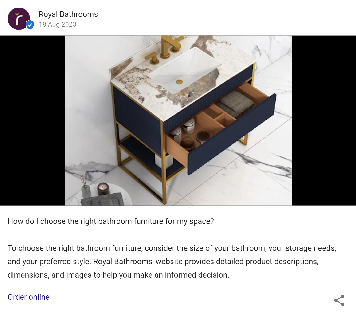 Mise à jour GBP de Royal Bathrooms : conseils d’experts